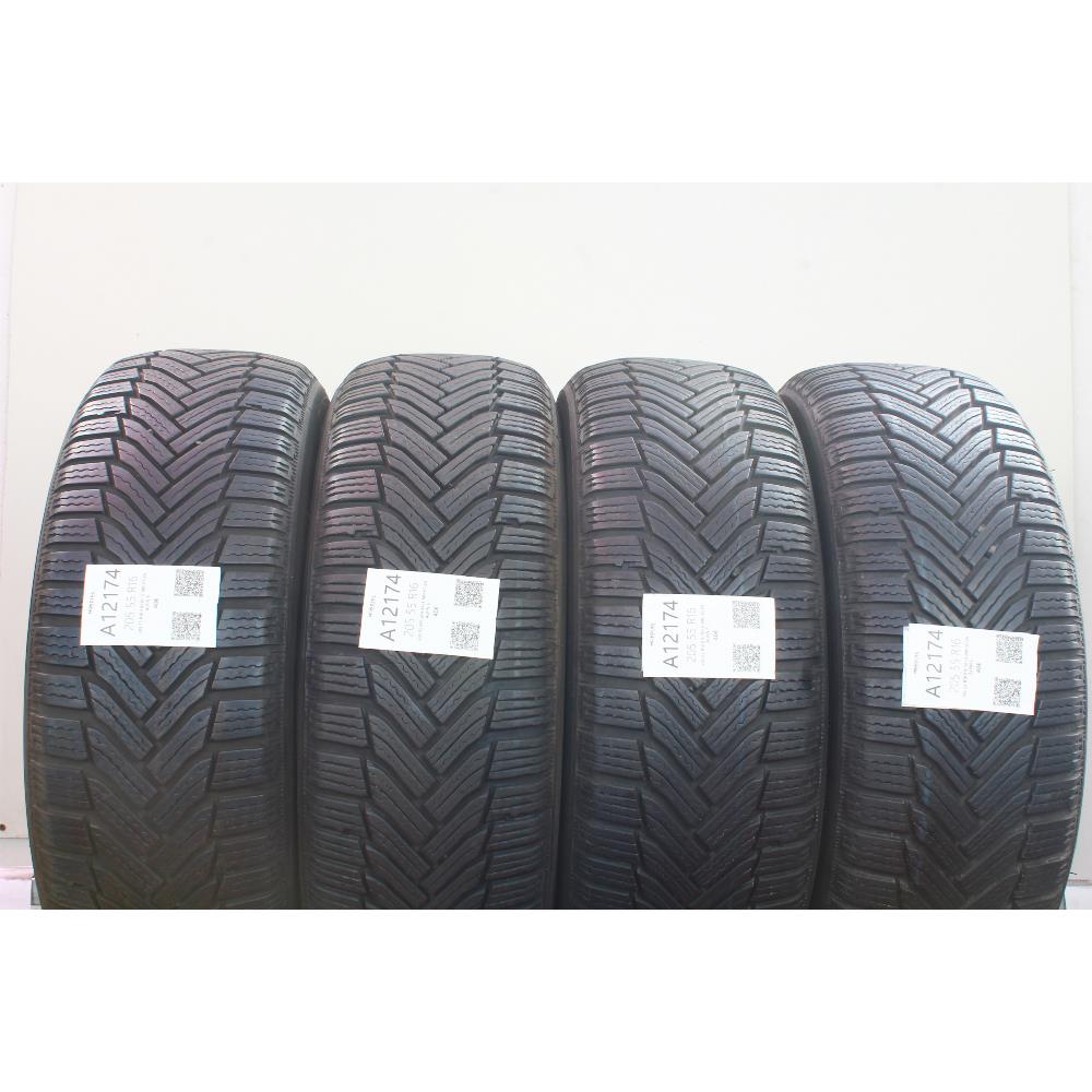 Michelin 205/55 R16 91H Alpin 6 pneumatici usati Invernale