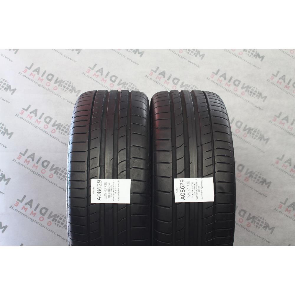 225 40 R18 92Y XL CONTINENTAL CONTISPORTCONTACT 5 DOT 19