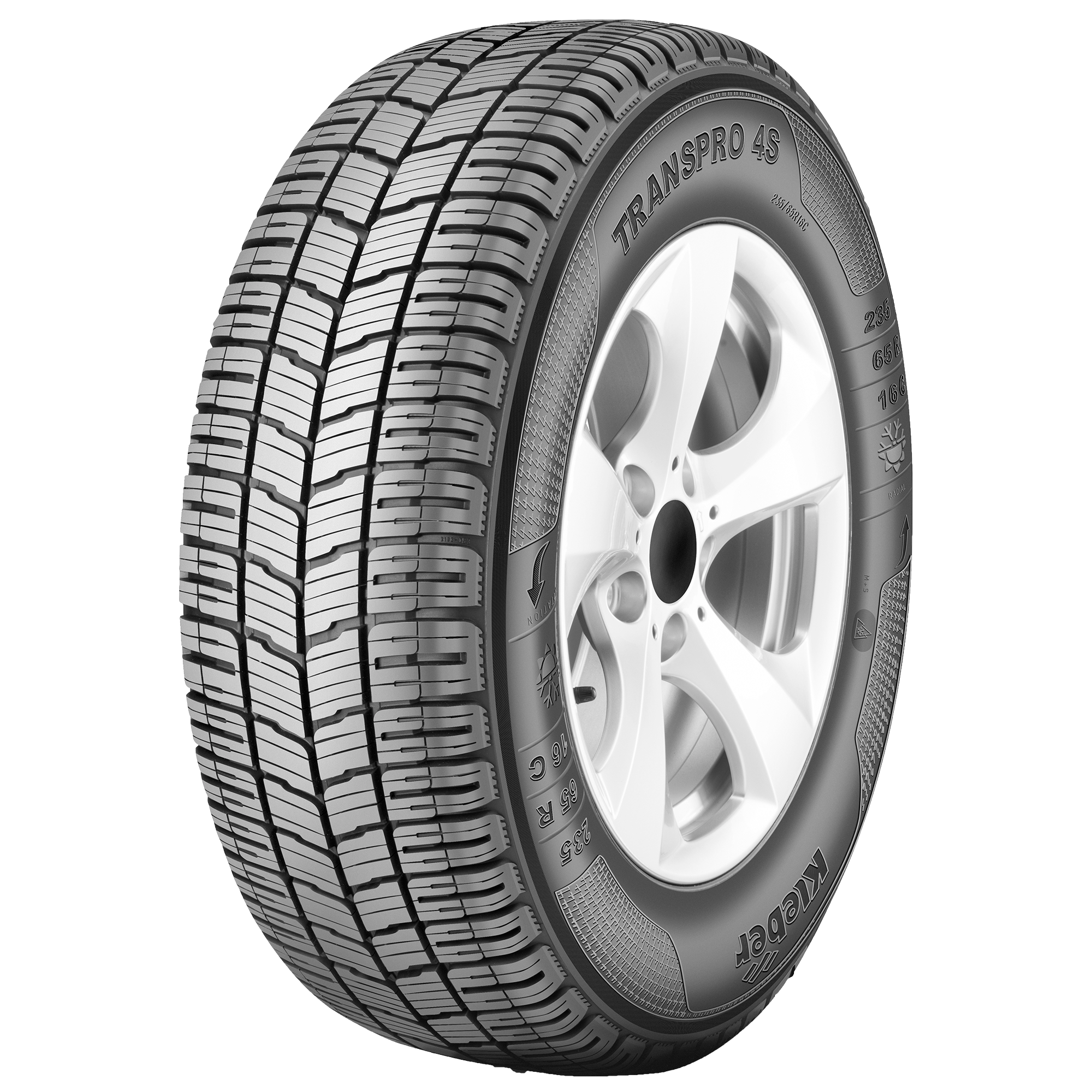 225 70 R015 112R KLEBER TRANSPRO 4S C 8PR M+S 3PMSF